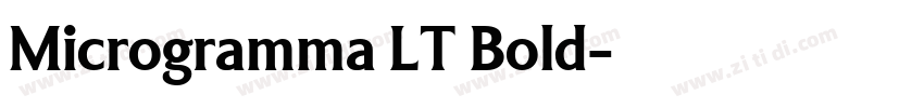 Microgramma LT Bold字体转换